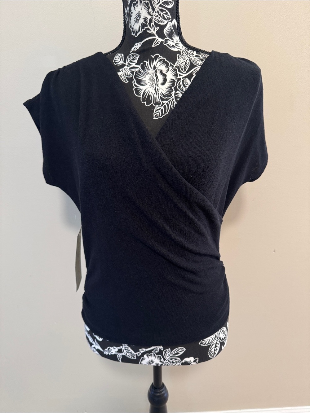 Charlotte Avery short sleeve wrap top